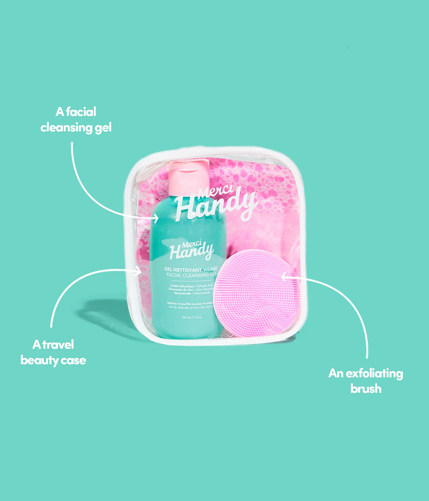 Facial cleansing gel + exfoliating brush - Image 3