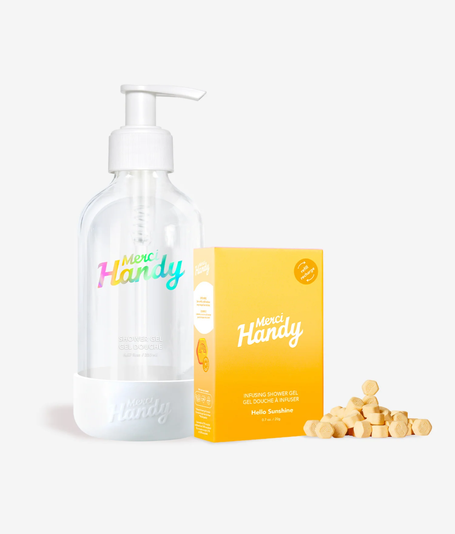 🎁 Bouteille & Recharge Gel Douche Hello Sunshine (100% off)